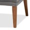 Baxton Studio Stewart MidCentury Modern Grey Velvet Upholstered and Walnut Brown Finished Wood Dining Chair 214-11698-ZORO - alternate 10